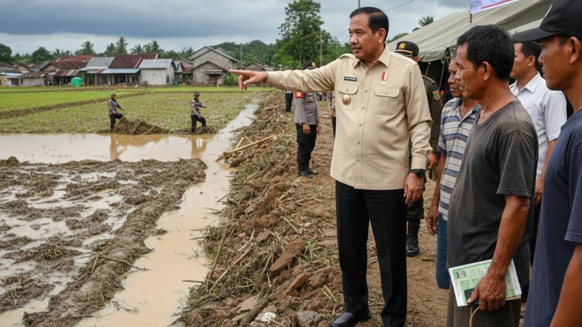Presiden Prabowo Tinjau Bireuen, Hapus Utang KUR Petani Korban Bencana