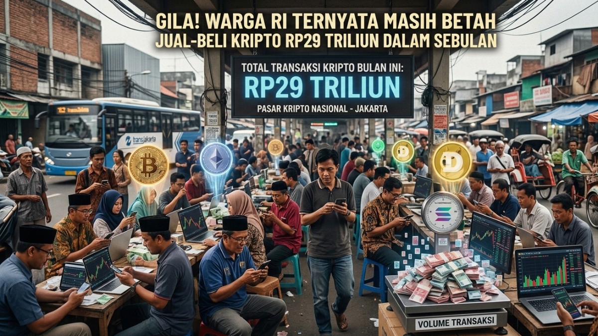 Gila! Warga RI Ternyata Masih Betah Jual-Beli Kripto Rp29 Triliun Dalam Sebulan