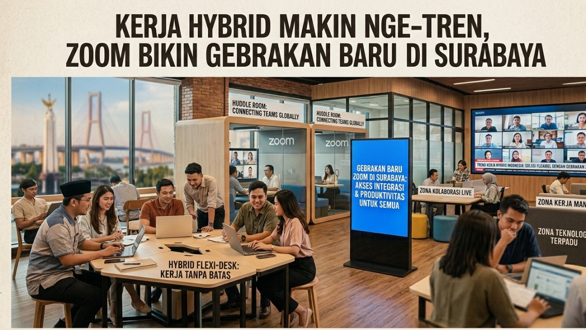 Kerja Hybrid Makin Nge-tren, Zoom Bikin Gebrakan Baru Di Surabaya