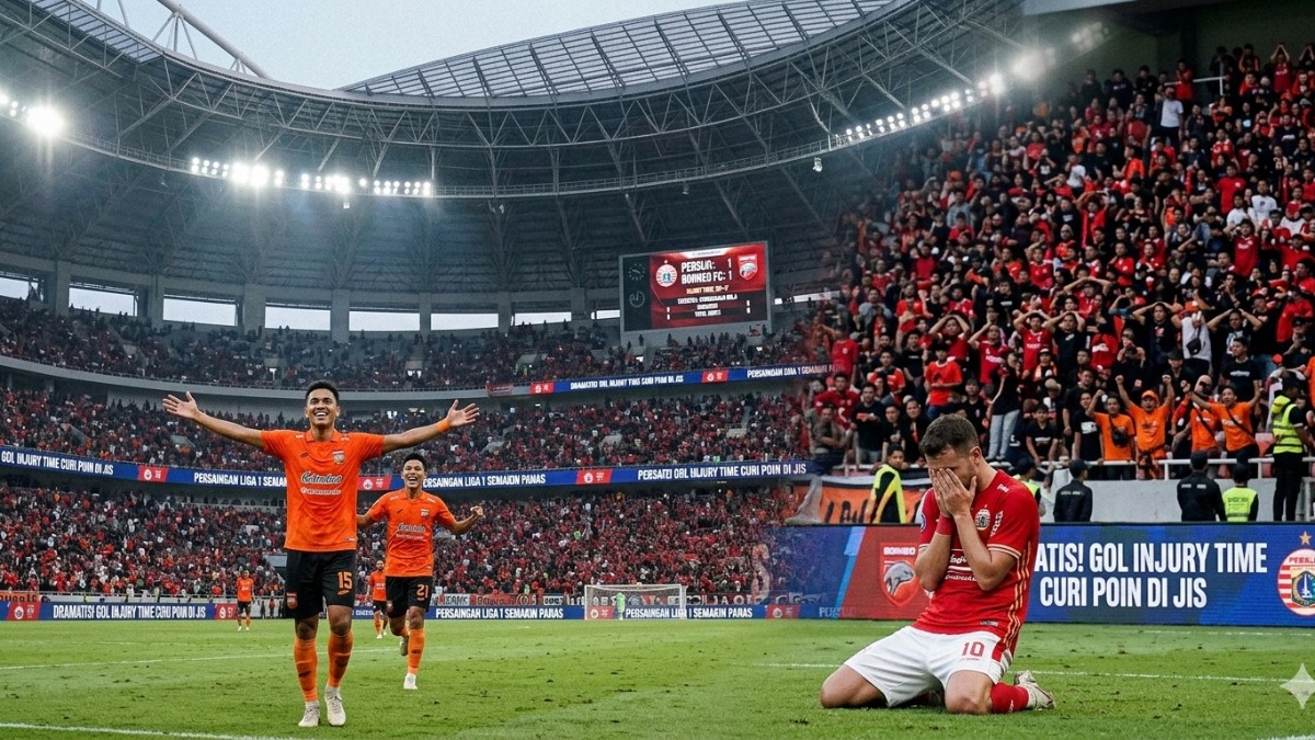 Dramatis! Persija Gagal Menang di JIS, Borneo FC Curi Satu Poin Lewat Gol Injury Time