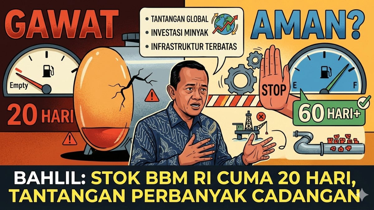Gawat atau Aman? Stok BBM RI Cuma 20 Hari, Bahlil Ungkap Alasan RI Tak Bisa Perbanyak Cadangan