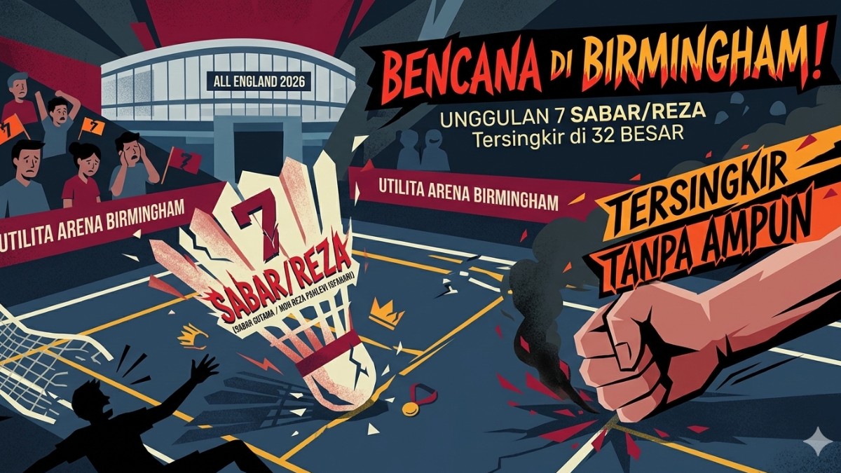 Bencana di Birmingham! Unggulan 7 Sabar/Reza Tersingkir Tanpa Ampun di 32 Besar All England