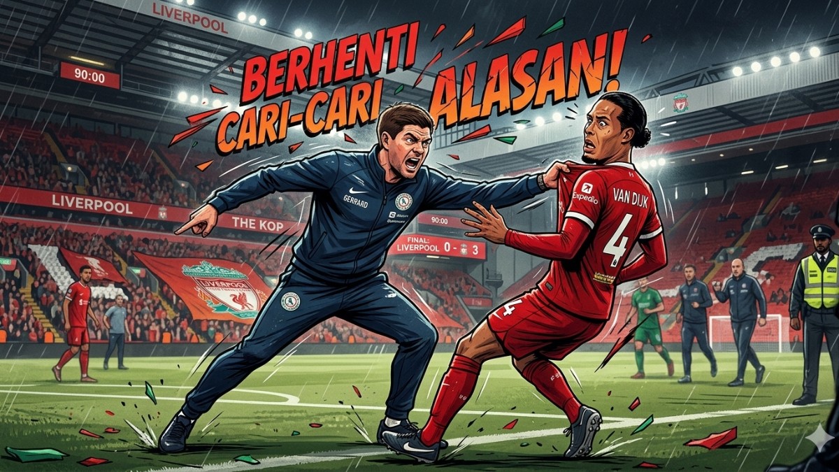 Gerrard Panas! Habis-habisan Sambar Van Dijk Usai Liverpool Tumbang: Berhenti Cari-Cari Alasan!