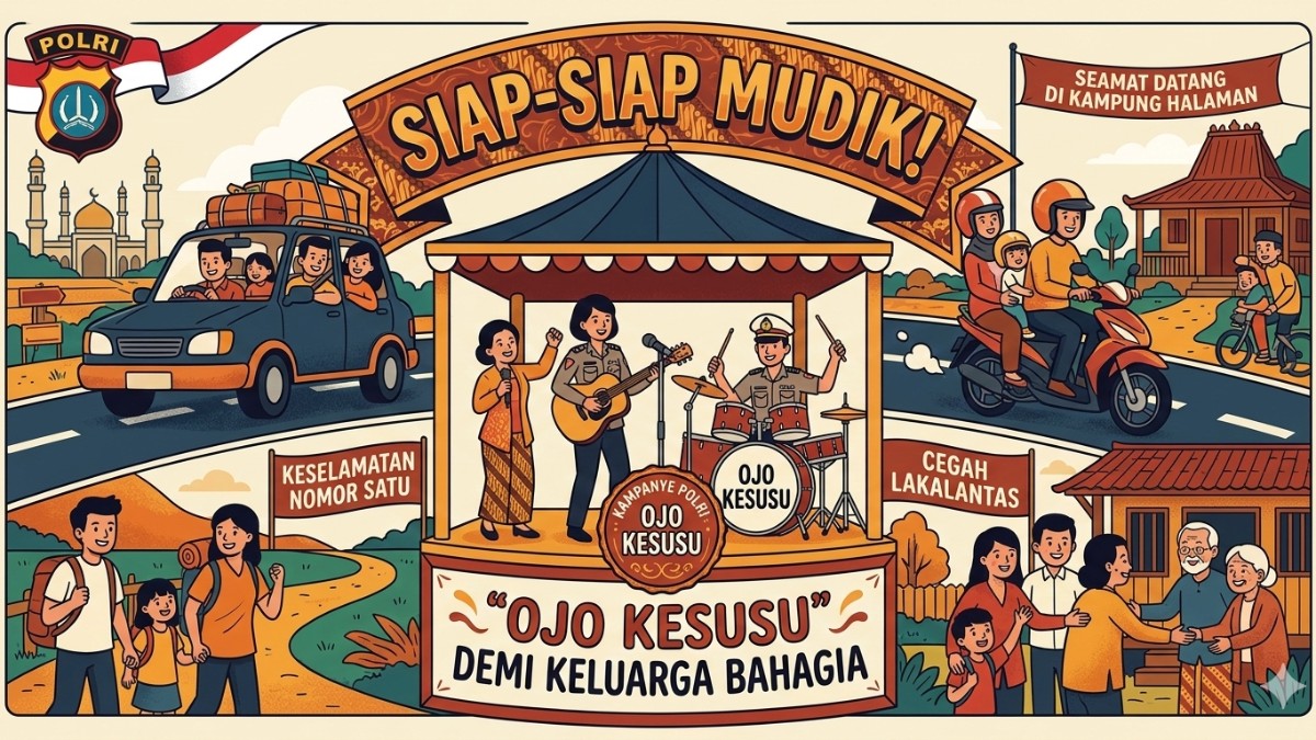 Siap-siap Mudik! Polri Luncurkan Tagline dan Lagu Kampanye 