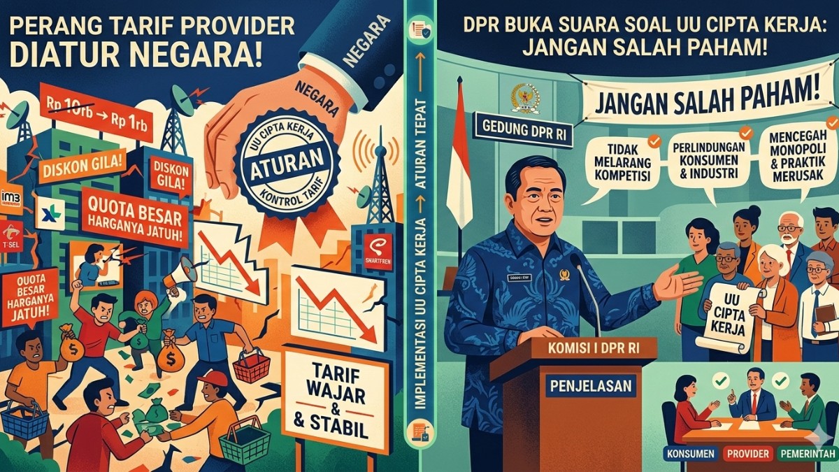 Perang Tarif Provider Diatur Negara! DPR Buka Suara soal UU Cipta Kerja: Jangan Salah Paham!