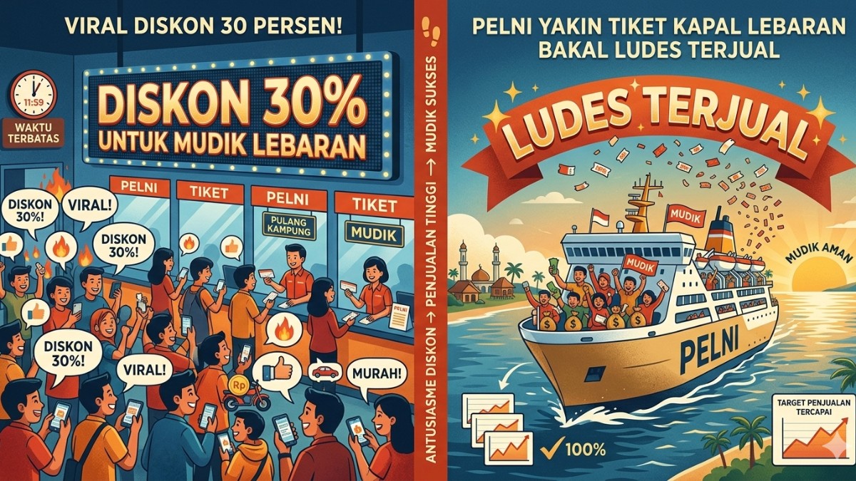  Viral Diskon 30 Persen! PELNI Yakin Tiket Kapal Lebaran Bakal Ludes Terjual