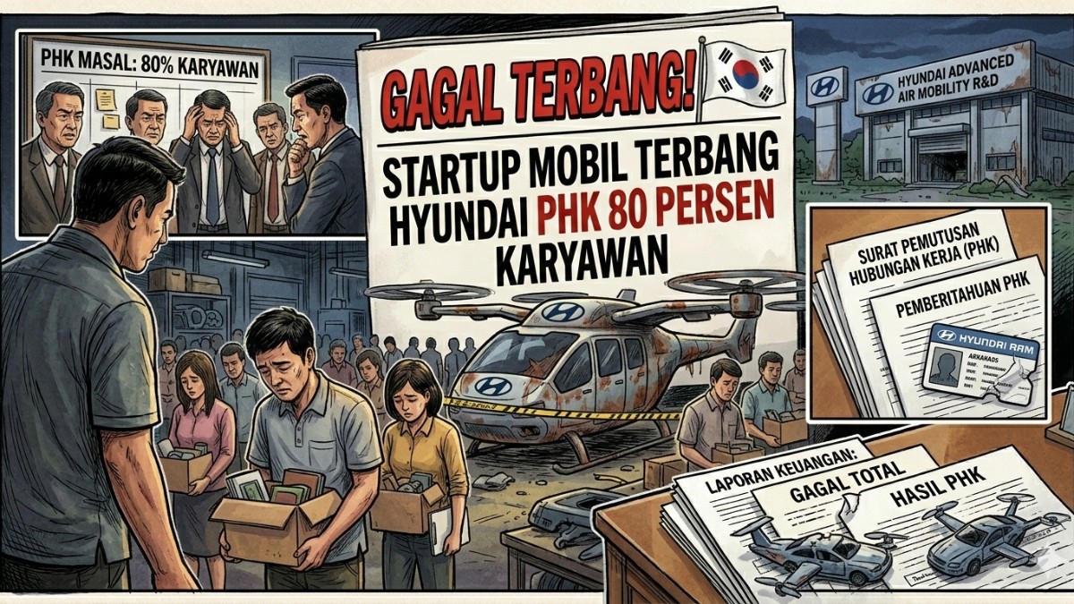 Gagal Terbang! Startup Mobil Terbang Hyundai PHK 80 Persen Karyawan
