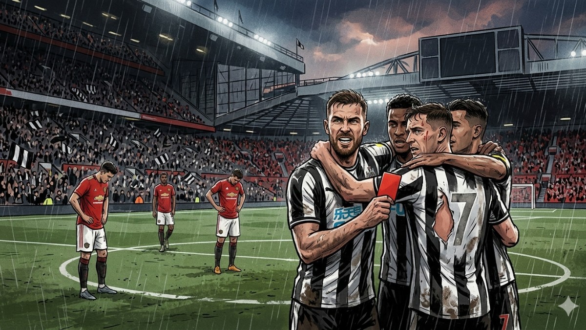 Dramatis! 10 Pemain Newcastle Bungkam Manchester United di Kandang Sendiri