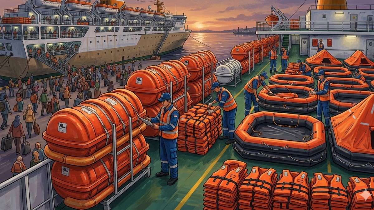  Libas Lebaran 2026! Pelni Siapkan Alat Evakuasi 145 Persen dari Jumlah Penumpang