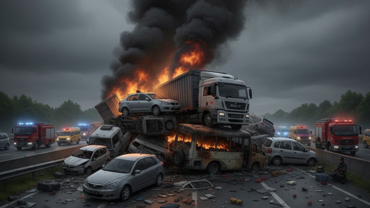 Nahas! Kecelakaan Maut Libatkan 10 Kendaraan di Tol Cipularang, 2 Tewas di Tempat