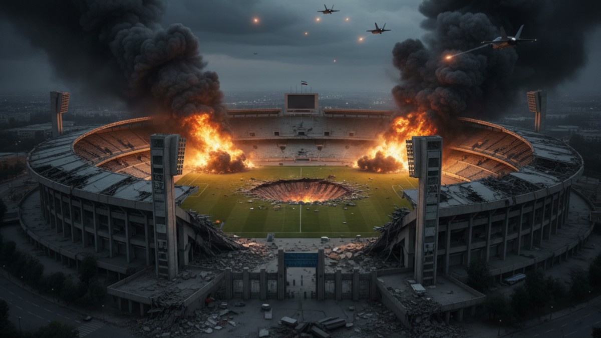Bukan Hanya Markas Militer! Rudal AS-Israel Hancurkan Stadion Ikonik Iran, Olahraga Nasional Lumpuh