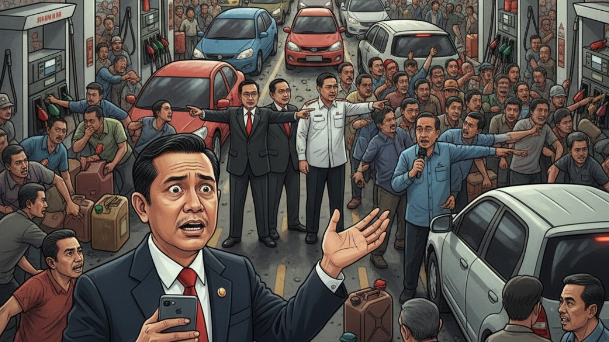 Geger Pernyataan Bahlil! Stok BBM Cuma 20 Hari, Warga Panik Borong, DPR Minta Pertamina Buka Suara