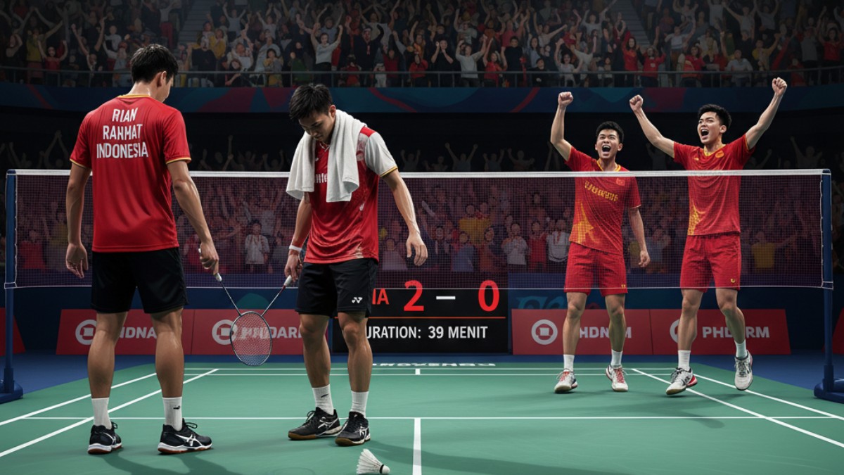 All England 2026: Rian/Rahmat Tumbang 39 Menit, Digulung Pasangan China di Perempat Final