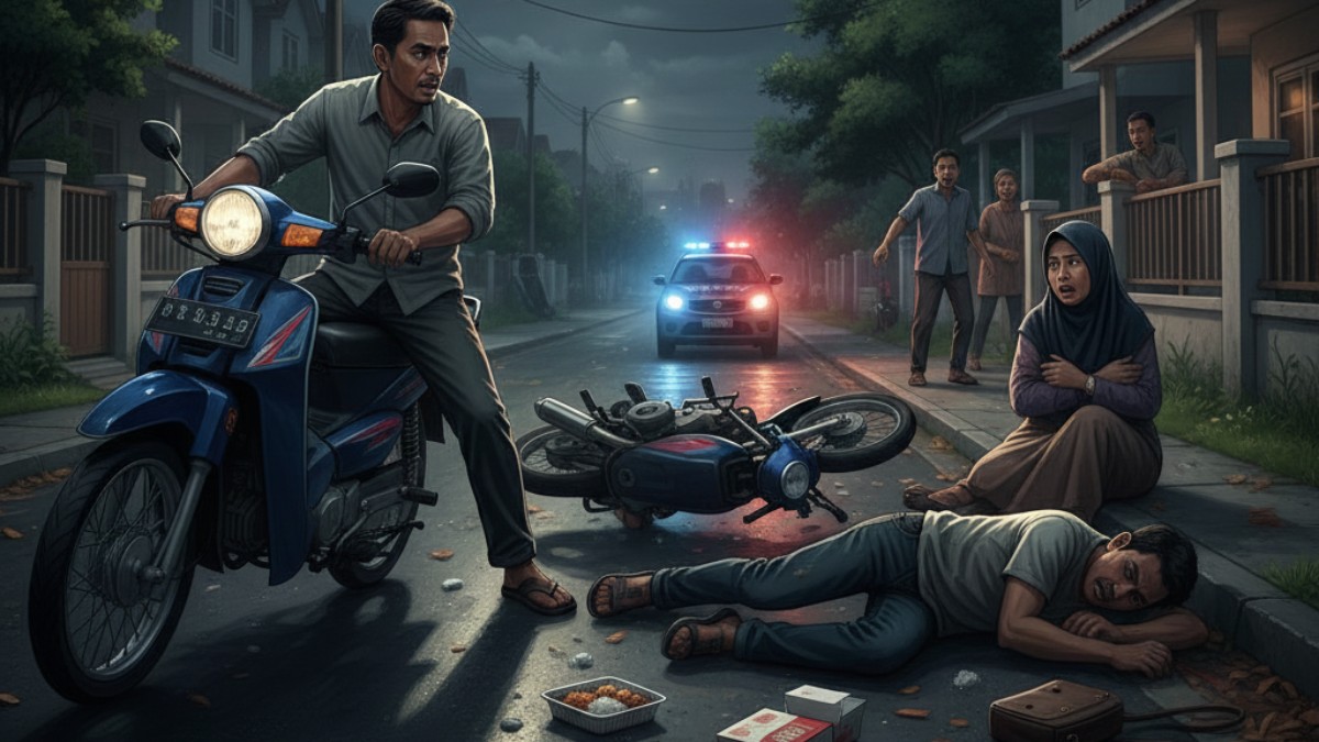 Sahur Berujung Maut! Istri Dibegal di Bekasi, Suami Bertindak Brutal Tabrak Pelaku Pakai Motor