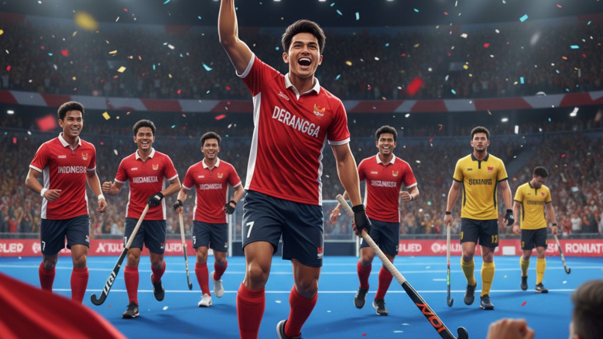Derangga Cetak Hattrick! Timnas Hoki Putra Indonesia Gunduli Hong Kong 3-0