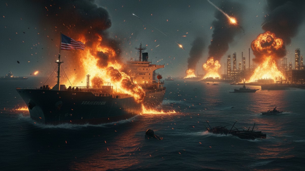 Perang Berkobar! Iran Serang Brutal Tanker AS di Kuwait dan Kilang Minyak Bahrain