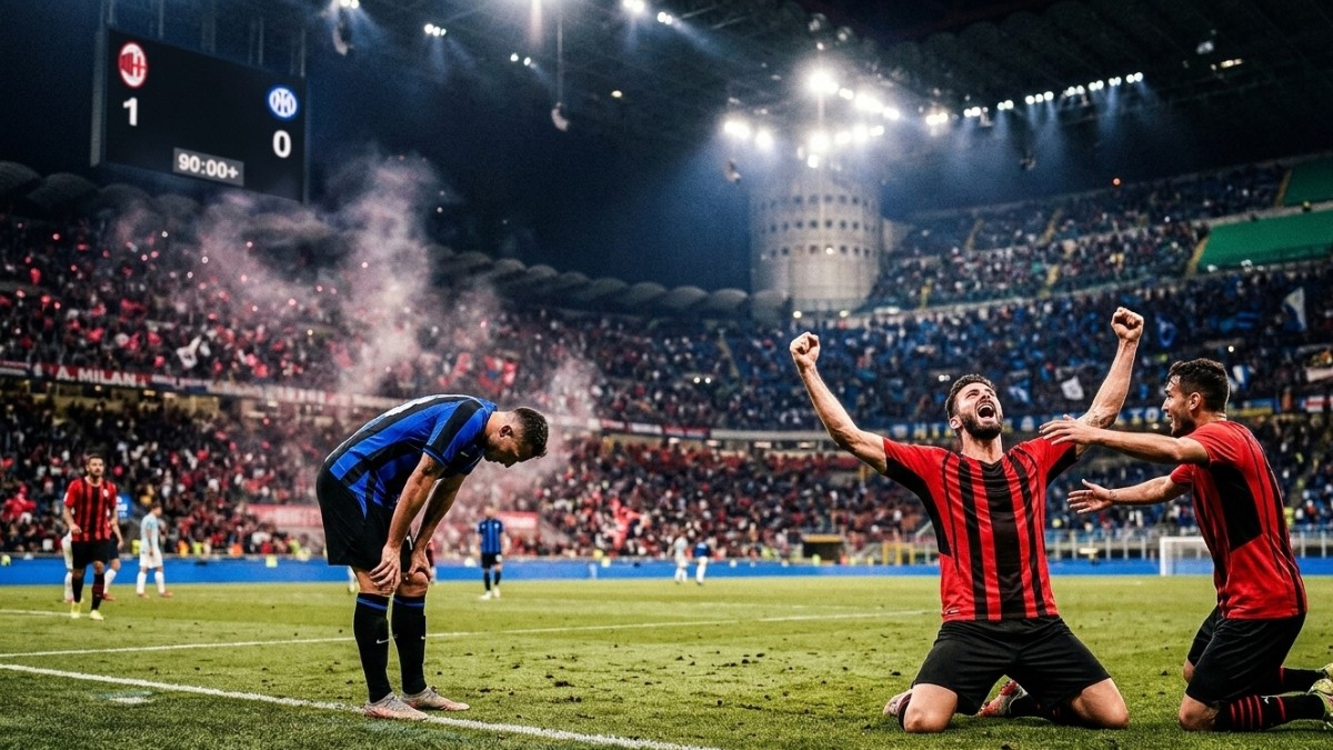 Derby Della Madonnina Panas! AC Milan Taklukkan Inter 1-0, Perburuan Scudetto Makin Sengit