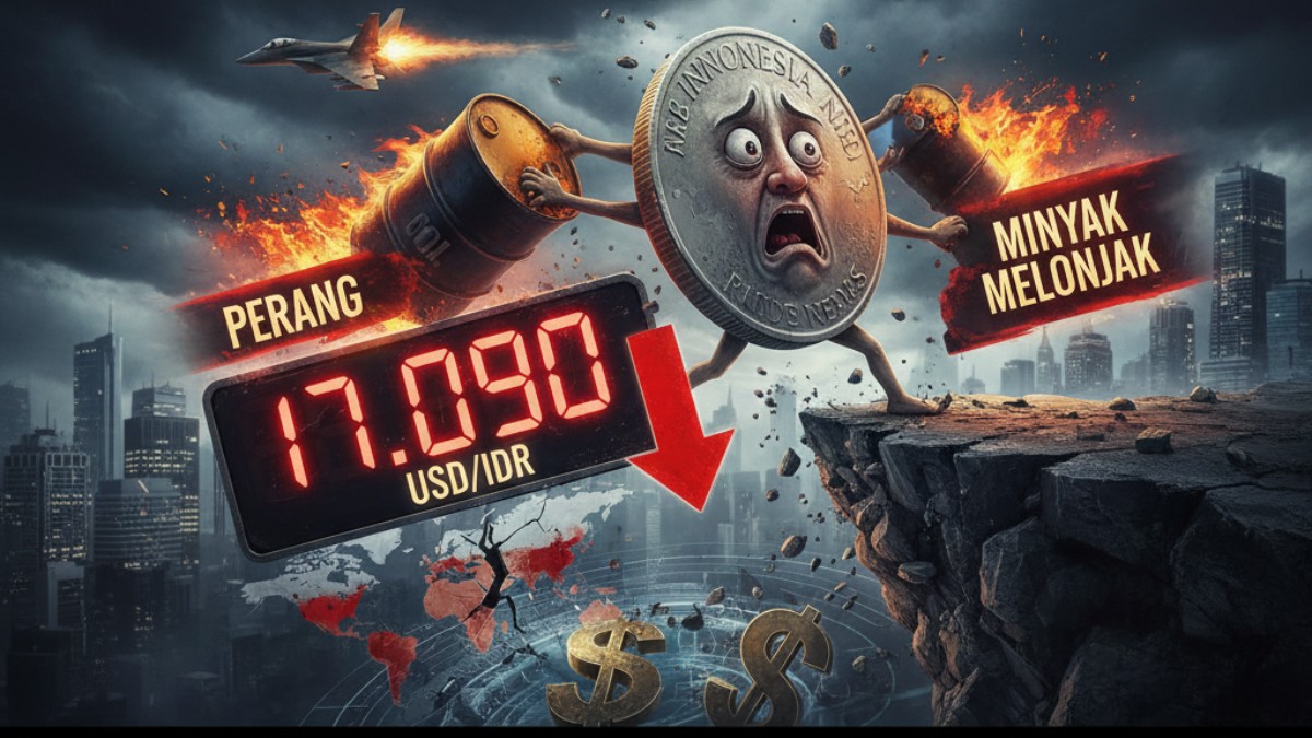 Gawat! Rupiah Tembus Rp17.090 per Dolar AS, Terlempar Imbas Perang dan Minyak Melonjak