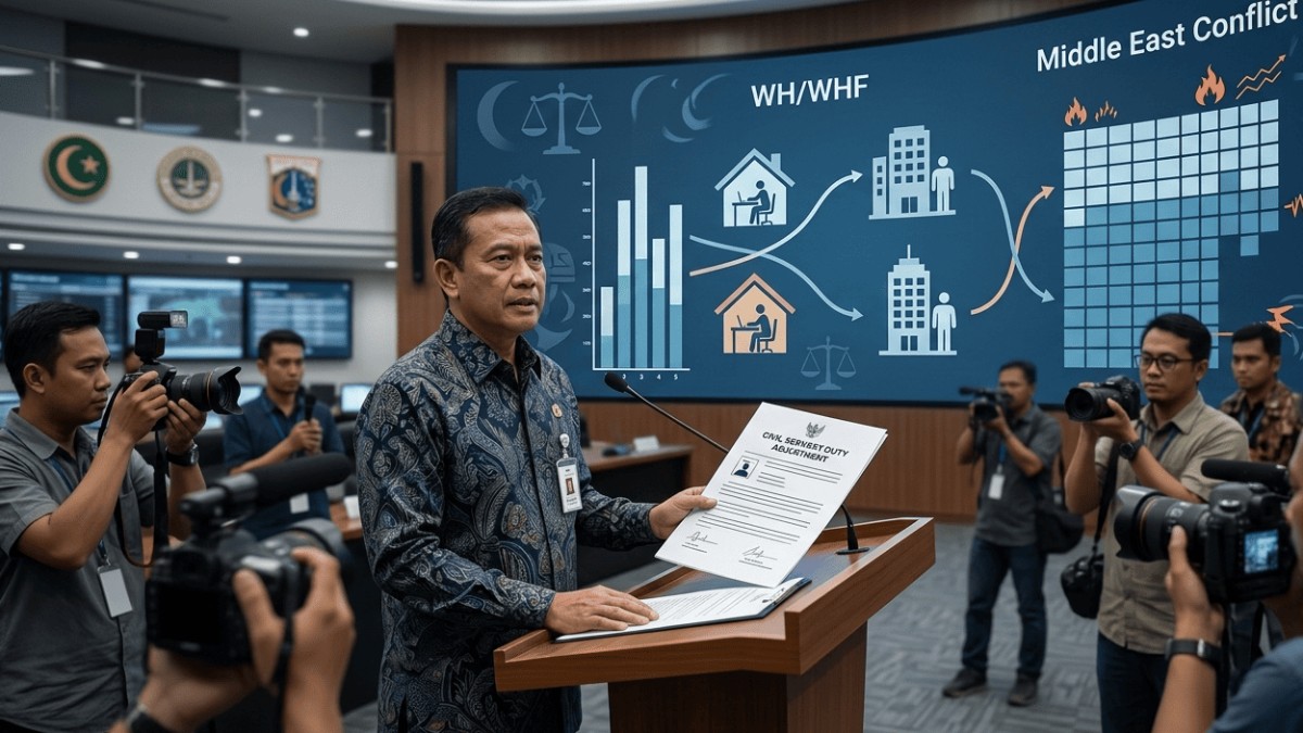 Konflik Timur Tengah Memanas, ASN di Jakarta Siap-Siap WFH Lagi!