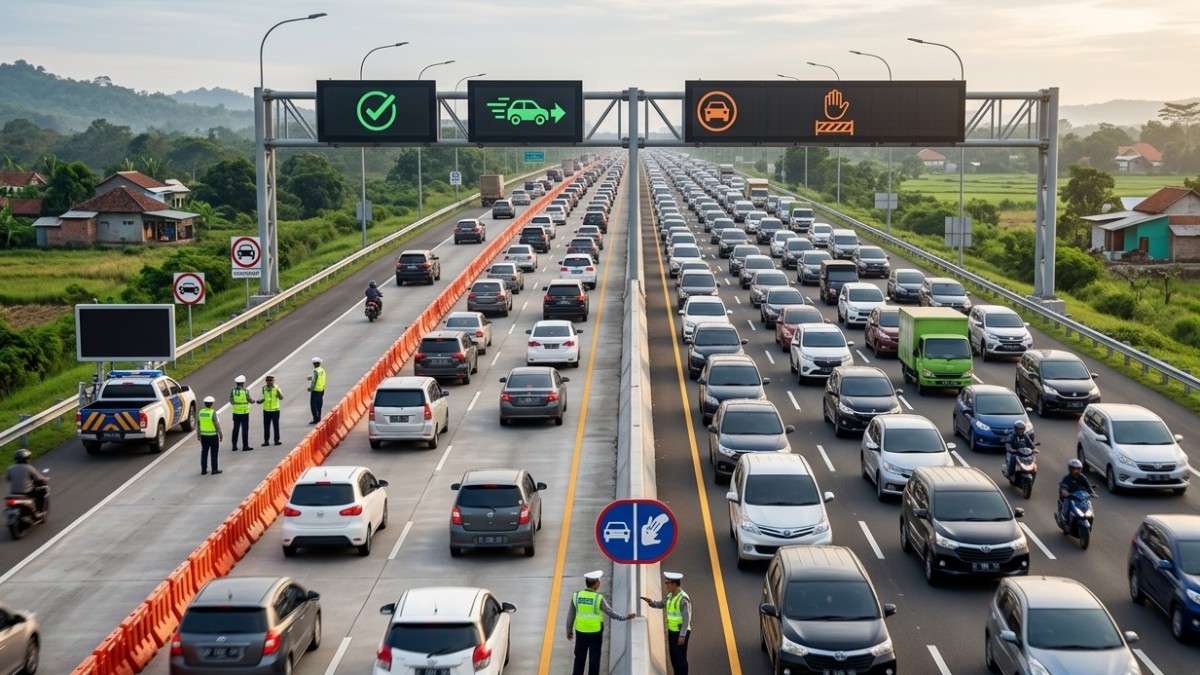 Arus Balik Meningkat, Jasa Marga Tegaskan Aturan One Way dan Contraflow Demi Keselamatan Pemudik