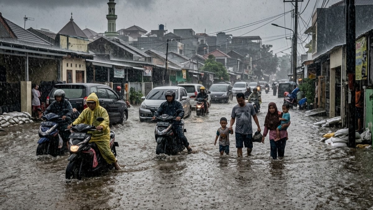 Waspada! BMKG Peringatkan Hujan Lebat-Sangat Lebat Hingga Akhir Pekan, Jakarta Siaga Bencana