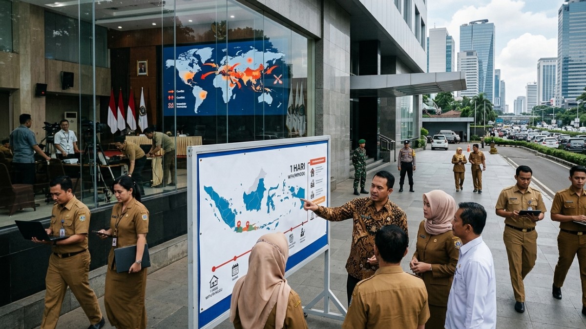 Pemerintah Siap Umumkan Kebijakan WFH Wajib 1 Hari Per Minggu, Efek Perang Global Memanas