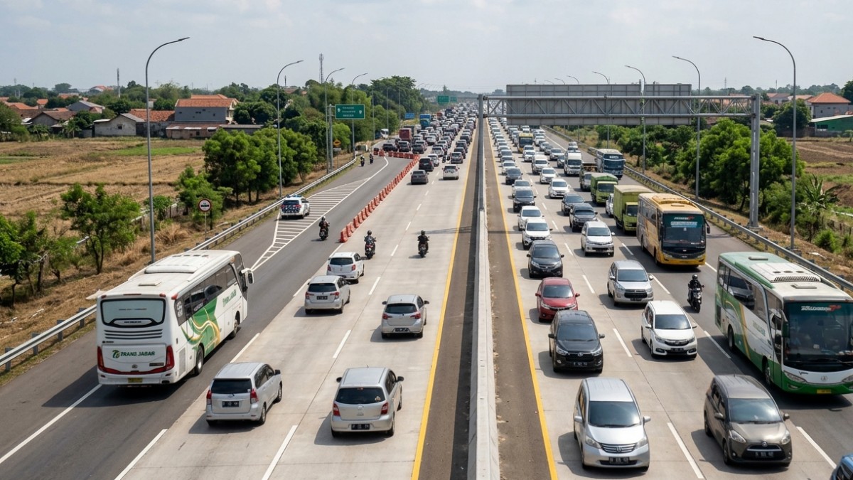 Macet di Tol Cipali Akhirnya Terurai! One Way Diterapkan, Lalu Lintas Kini Lancar