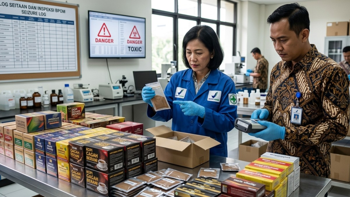 Awas Produk Gagah-Gagahan! BPOM Bongkar 24 Obat dan Kopi Herbal Palsu Campuran Bahan Kimia Berbahaya
